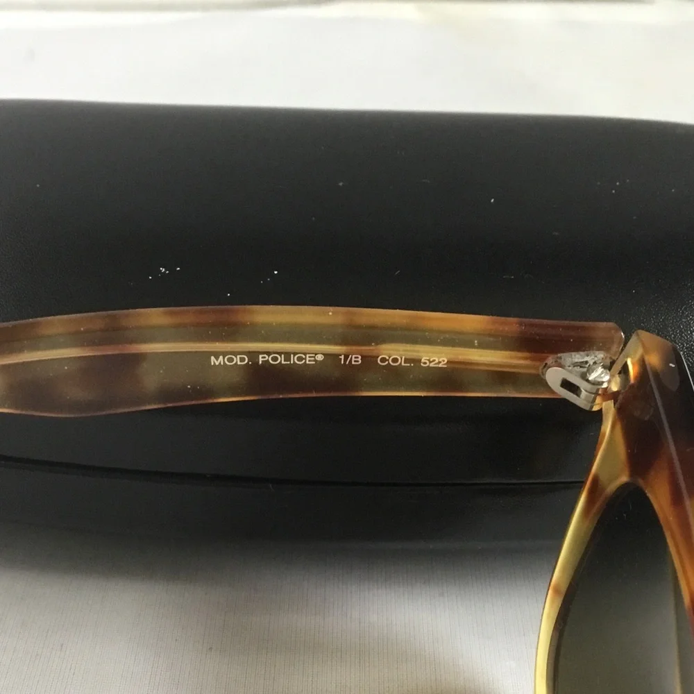 Police Tortoiseshell Brown and Amber Sunglasses